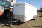 **T**  2003 Cargo Pro Enclosed Trailer, 6'x14', barn door style on back, side door, 2