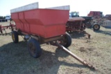 Hydraulic Flare Box, 100+/- bu. approx., on 4-wheel running gear