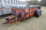 H&S Manure Spreader -Mod. 430 chain driven poly floor, poly sides, single beater, pto, recently chec