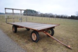 8'x14' Hay rack on 4-wheel running gear