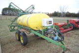 Sprayer- 45' boom, 500 gal. tank on top of air trailer, Hydraulic pump w/ controller