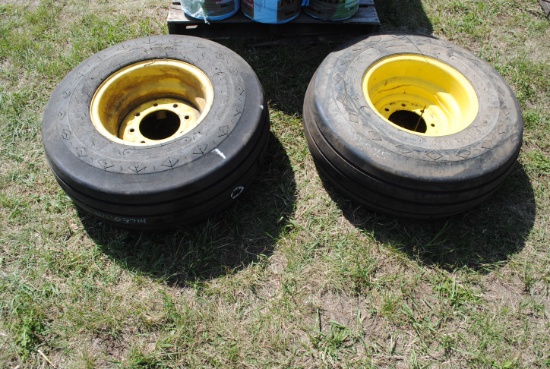 Pair of 12.5L15 tires on rims