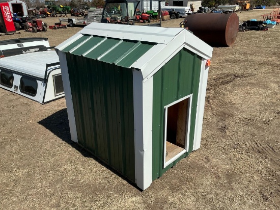 Green Dog House 4' deep by 3' wide by 44" tall