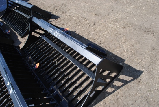 66" Rock bucket- Universal Skid Steer mount NEW made in China