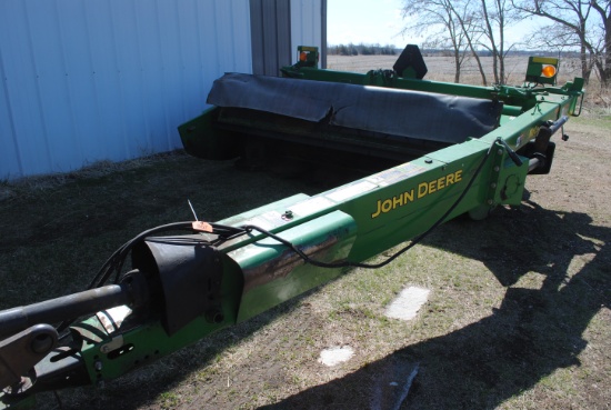 John Deere MoCo 926 Discbine, approx. 10', rubber conditioning rolls, 6 turtles, hydraulic swing, li