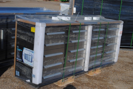 Unused 2025 7FT Work Bench with 20-drawers, 87"x23"x39", drawers with lock and anti-slip inners, usi