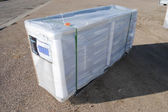 Unused 2025 7FT Work Bench with 10-drawers & 2 cabinets, 87"x23"x39", drawers with lock and anti-sli