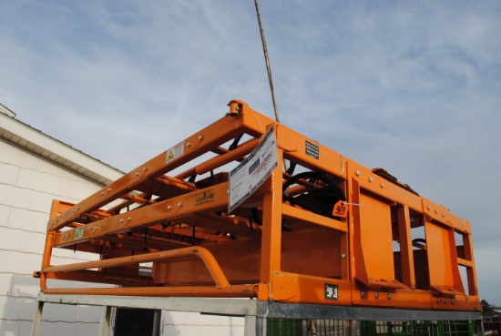 LandHonor Skid Steer Hay Accumilator Grapple 88"x95", will move 8-10 bales, w/(24) hydraulic hooks f