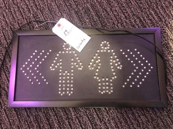 "Men-Ladies" LED Lighted Sign