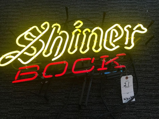 Shiner Bock Neon Sign