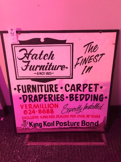 Hatch Furniture Store" Sign