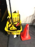 Poly Mop Bucket & Warning Cone