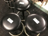 Bar Stools Steel Frame Cushioned