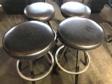 Bar Stools Steel Frame Cushioned