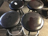 Bar Stools Steel Frame Cushioned