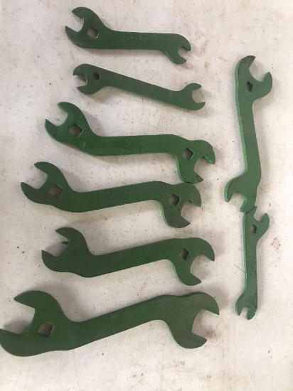 8 wrenches numbered John Deere # 50, 51, 52, 53