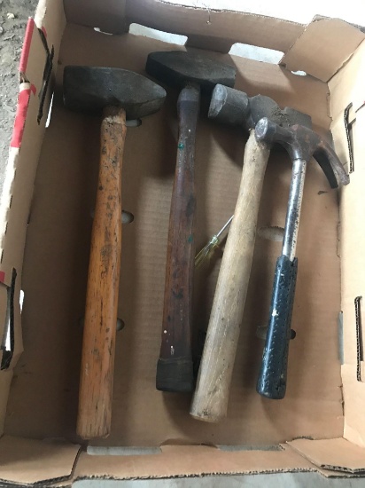 4 Hammers including 1 claw and 3 sledge.