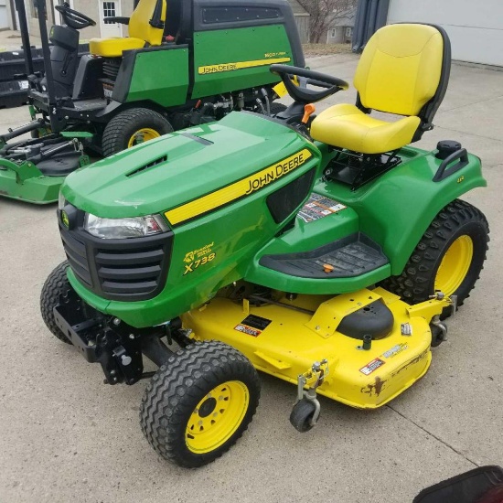 2013 JOHN DEERE X738 4x4 60" DECK