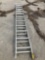 24' Werner aluminum extension ladder. One side has slight crack.