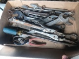 Various open and box end wrenches, 1/2