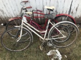 Montgomery, Ward, and Vista girl's bikes, and older boy's bike.