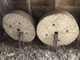 2 cement wheel weights, fits H or M Farmalls