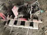 Westendorf loader belly brackets, and front mount bracket for narrow front tractor with dual valve