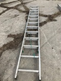 24' Werner aluminum extension ladder. Good condition.