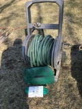 Garden hose and reel, and soaker hose.