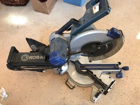 Kobalt 12'' dual bevel sliding compound miter saw with laser guide. Like new.