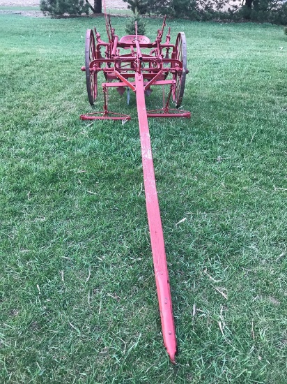 McCormick and Deering single row cultivator draft horse tongue and evener