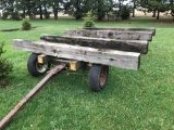 Oliver Running 10' x 11' bale rack, will hold 5 round bales