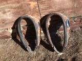 (2) Draft horse collars, 24'' - 26'' adjustable collars