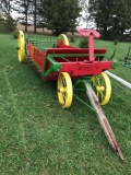 RARE JD model C manure spreader, floor is original, new wood in sides and front, FULLY OPERATIONAL