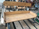 Oak spring seat for wagon