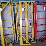 30'' x 6' adjustable rolling scaffolding, plywood deck-red.