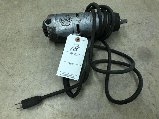 B and D 1/2'' electric impact wrench.