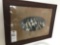 Glass wood framed picture of 