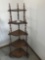 5 tier wood corner shelf - NO SHIPPING