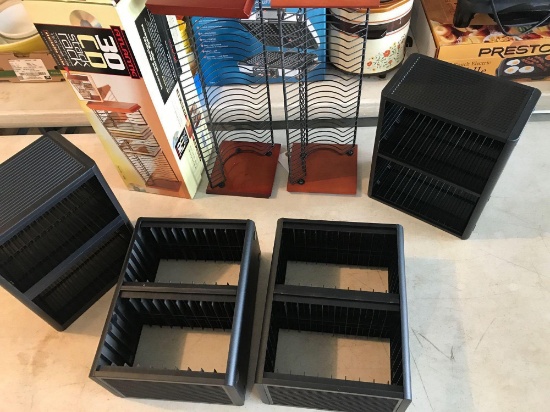 (3) CD stack racks and (4) Cassette storage compartments - NO SHIPPING