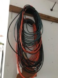 Several extension cords