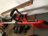 cordless hedge trimmer, weed whacker with (2) batteries and (2) chargers - NO SHIPPING