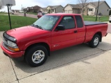 2003 Chevy S-10 LS Extended cab pickup, 4 x4 automatic, 98,103 mi, Am/FM radio, AC, PW, PL, black