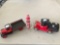 1/64 scale (3) The Texaco Company Petroleum Products Delivery Trucks (Tonka), Texaco gas pump and