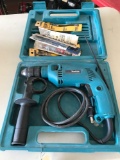 Makita electric hammer drill and various bits (Shipping available)