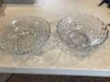 American Fostoria bowl and pressed glassware bowl (Shipping available)