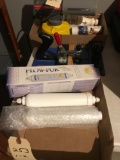 Burgess electric bug cleaner, Water purifying cartridges, clamp used for routing styles