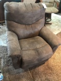 La-Z-Boy suede reclining rocking chair