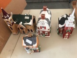 Dept. 56 lighted houses: New England Village Series ?Old North Church?, Geo. Weeton Watch Maker;