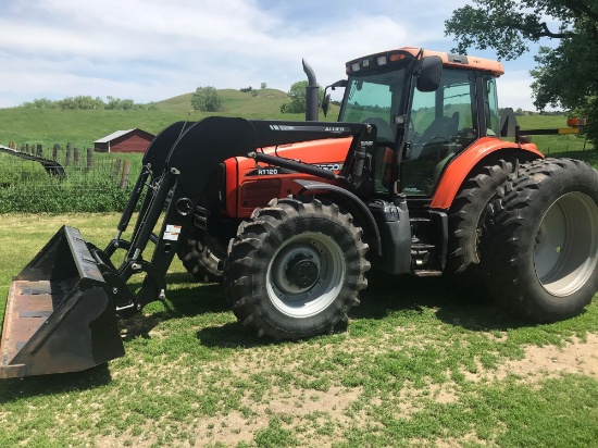 2010 AGCO RT 120, 1290 hours, powershift, MFD, 3pt., 4 outlets, CAH, excellent condition, Michelin